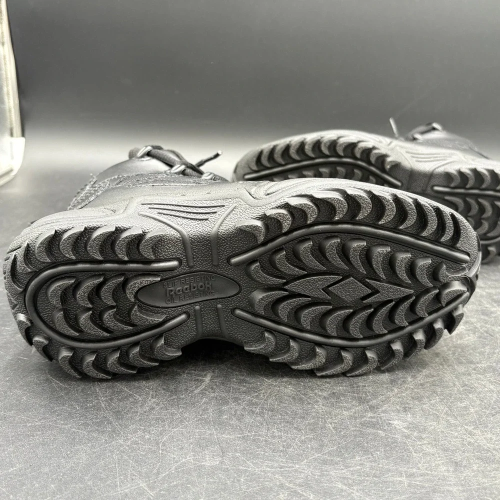 Reebok Work Rapid Response Black Composite Toe Tactical Boots Men 5 Women 7